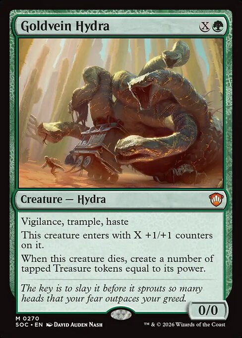 Goldvein Hydra - Secrets of Strixhaven Commander #270