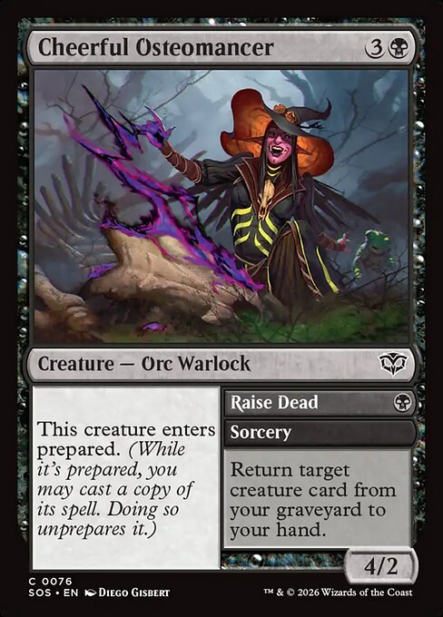 Cheerful Osteomancer // Raise Dead - Secrets of Strixhaven #76