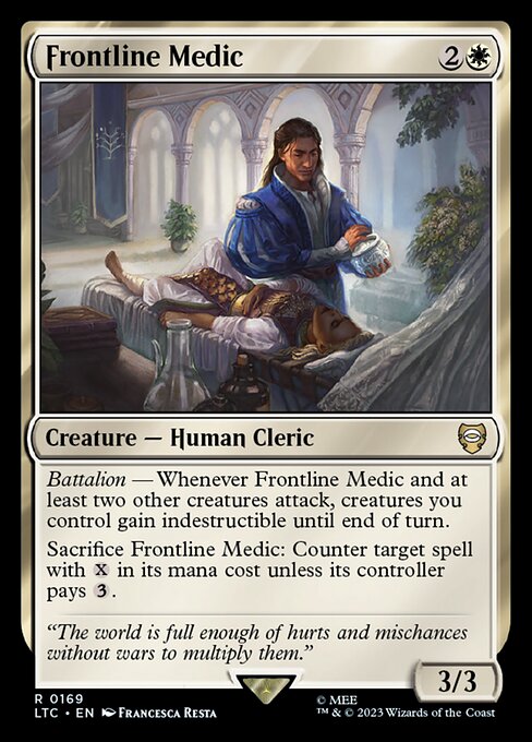 Frontline Medic - Tales of Middle-earth Commander #169 Magic: The Gathering card image