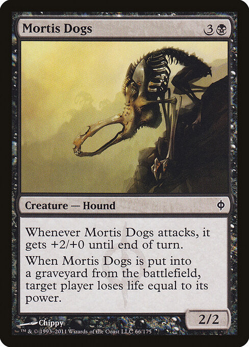 Mortis Dogs New Phyrexia Magic: The Gathering card image