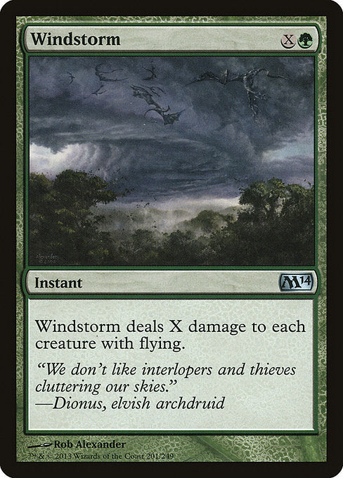 Windstorm - Magic 2014 #201 Magic: The Gathering card image