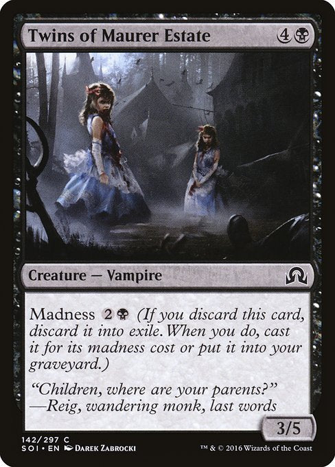 Twins of Maurer Estate - Shadows over Innistrad #142