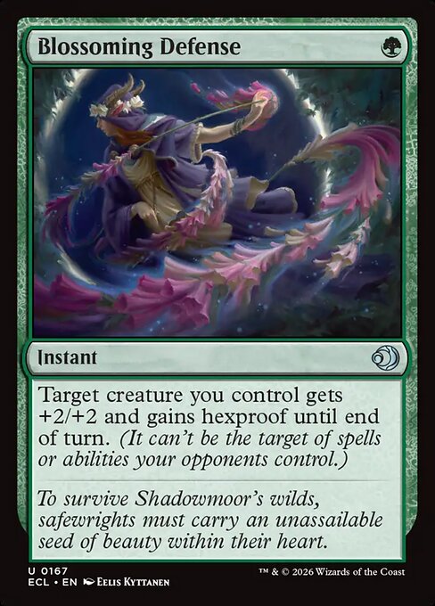 Blossoming Defense - Lorwyn Eclipsed #167 Magic: The Gathering card image