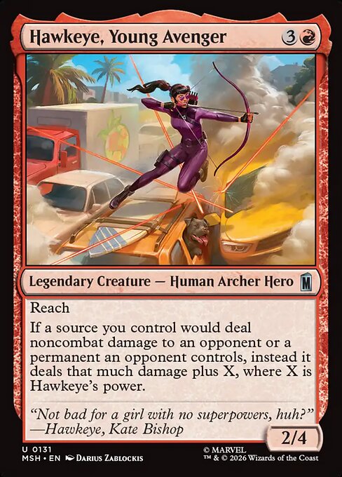 Hawkeye, Young Avenger Marvel Super Heroes Magic: The Gathering card image