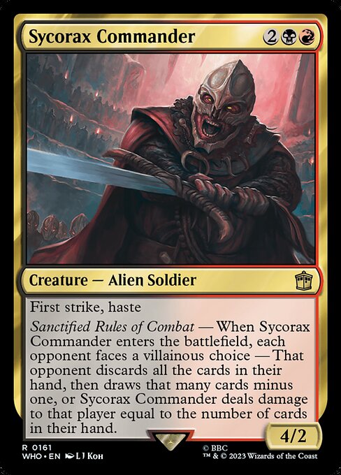 Sycorax Commander - Doctor Who #161