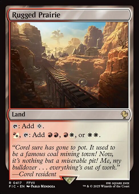 Rugged Prairie - Final Fantasy Commander #417 Magic: The Gathering card image