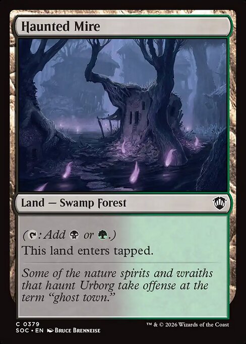 Haunted Mire - Secrets of Strixhaven Commander #379
