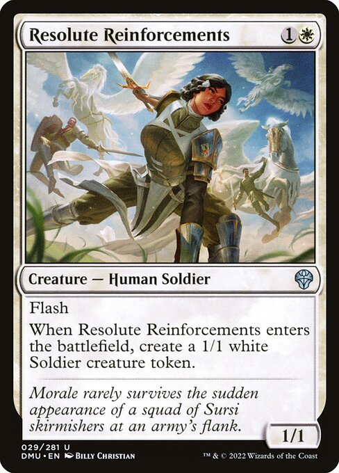 Resolute Reinforcements - Dominaria United #29 - Near Mint - Foil