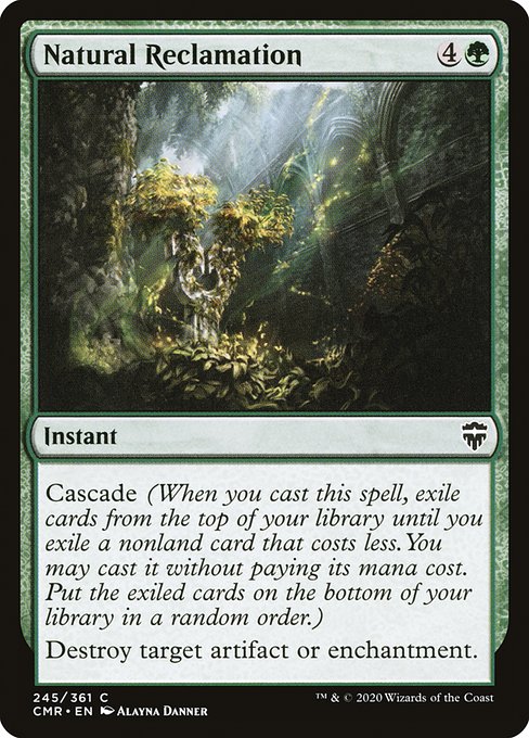 Natural Reclamation - Commander Legends #245 Magic: The Gathering card image