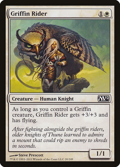Griffin Rider - Magic 2012 #20 Magic: The Gathering card image