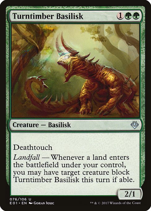 Turntimber Basilisk - Archenemy: Nicol Bolas #76