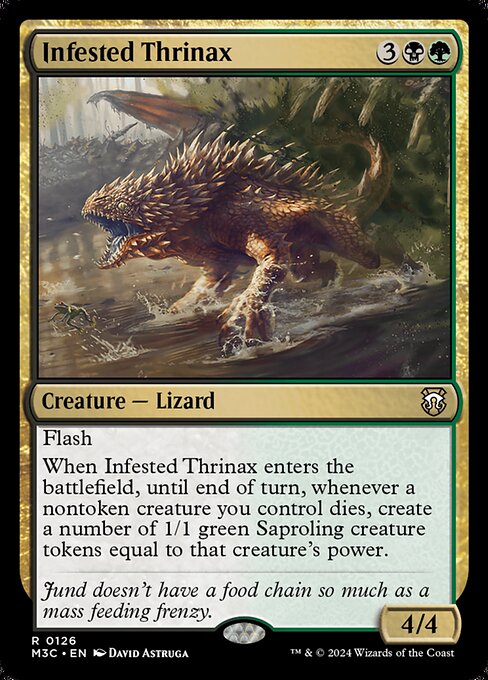 Infested Thrinax Modern Horizons 3 Commander Magic: The Gathering card image