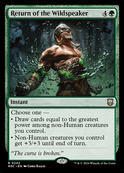Return of the Wildspeaker Modern Horizons 3 Commander Magic: The Gathering card image