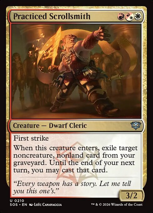 Practiced Scrollsmith - Secrets of Strixhaven #210 Magic: The Gathering card image