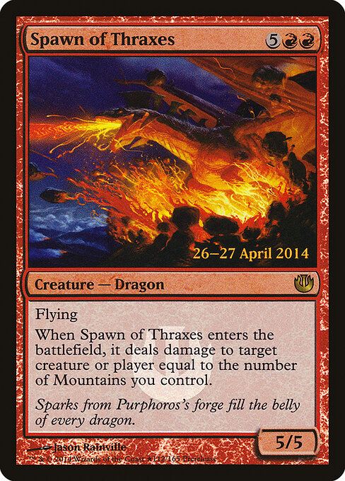Spawn of Thraxes Journey into Nyx Promos Magic: The Gathering card image