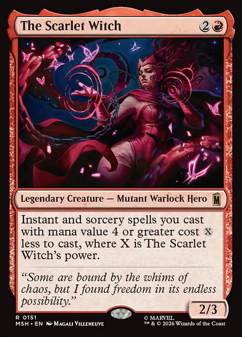The Scarlet Witch Marvel Super Heroes Magic: The Gathering card image