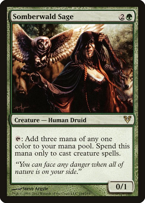 Somberwald Sage - Avacyn Restored #194