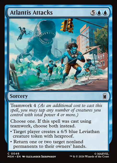 Atlantis Attacks Marvel Super Heroes Magic: The Gathering card image