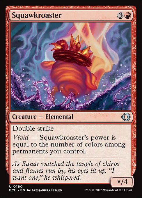 Squawkroaster Lorwyn Eclipsed Magic: The Gathering card image