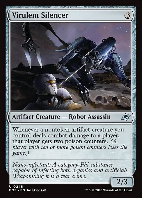 Virulent Silencer Edge of Eternities Magic: The Gathering card image