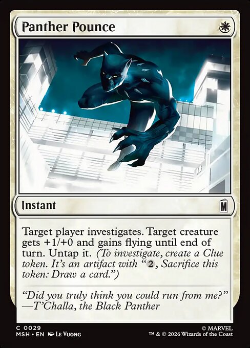 Panther Pounce Marvel Super Heroes Magic: The Gathering card image