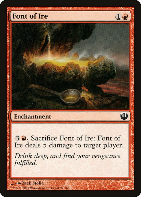 Font of Ire Journey into Nyx Magic: The Gathering card image