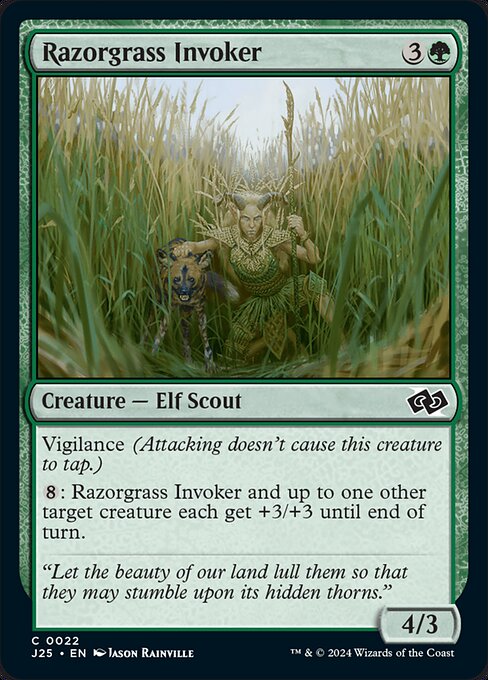 Razorgrass Invoker - Foundations Jumpstart #22 - Near Mint - Non-Foil