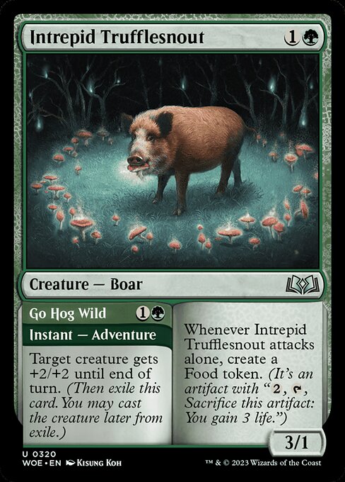 Intrepid Trufflesnout // Go Hog Wild - Wilds of Eldraine #320