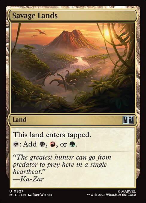 Savage Lands Marvel Super Heroes Commander Magic: The Gathering card image