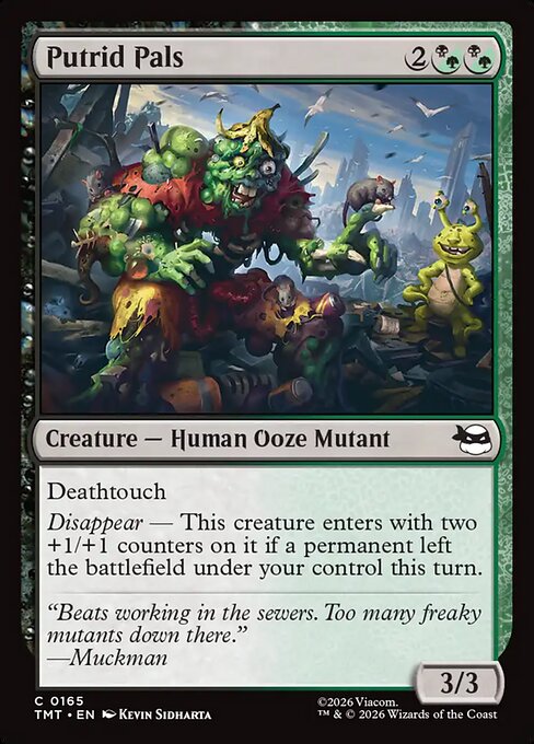 Putrid Pals Teenage Mutant Ninja Turtles Magic: The Gathering card image