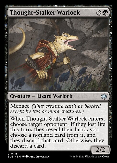 Thought-Stalker Warlock - Bloomburrow #118