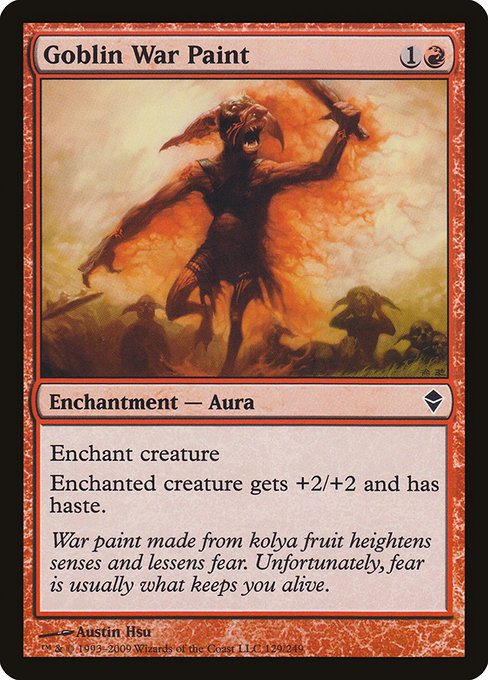 Goblin War Paint - Zendikar #129