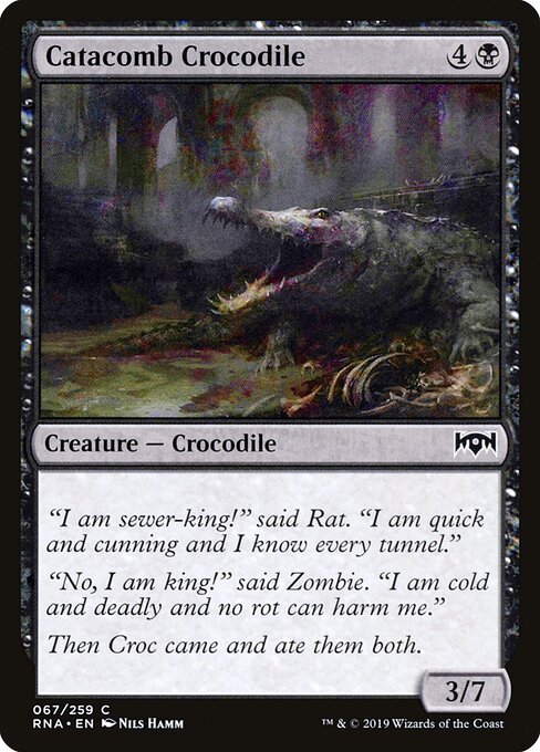 Catacomb Crocodile Ravnica Allegiance Magic: The Gathering card image