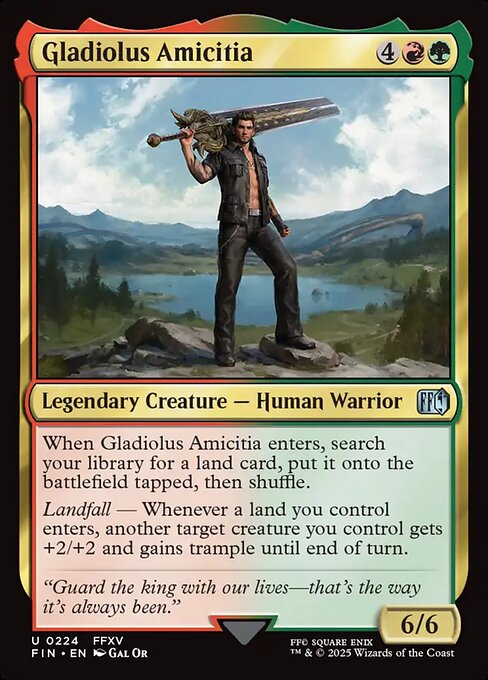 Gladiolus Amicitia Final Fantasy Magic: The Gathering card image
