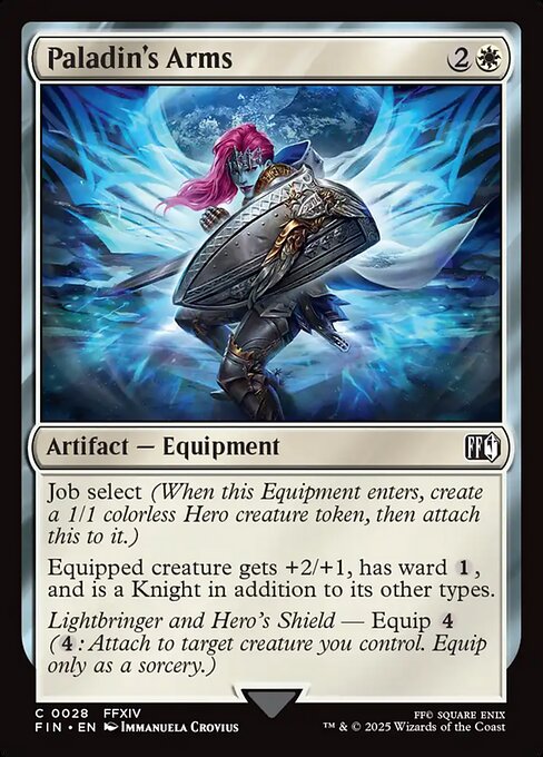 Paladin's Arms Final Fantasy Magic: The Gathering card image