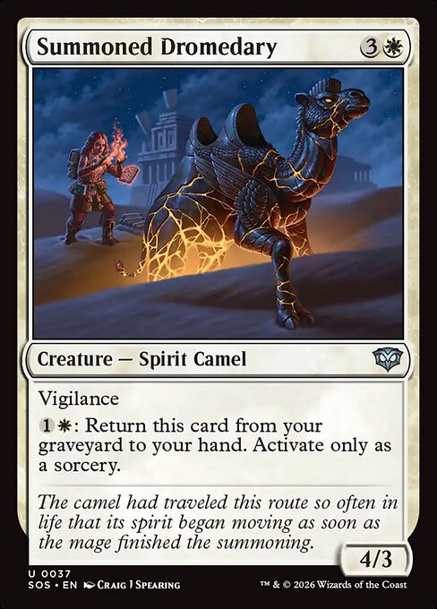 Summoned Dromedary - Secrets of Strixhaven #37 Magic: The Gathering card image