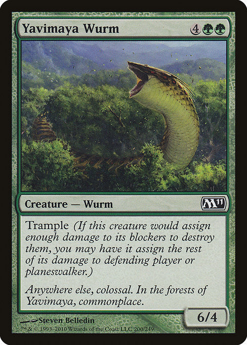 Yavimaya Wurm - Magic 2011 #200