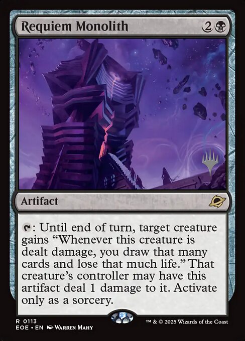 Requiem Monolith Edge of Eternities Promos Magic: The Gathering card image
