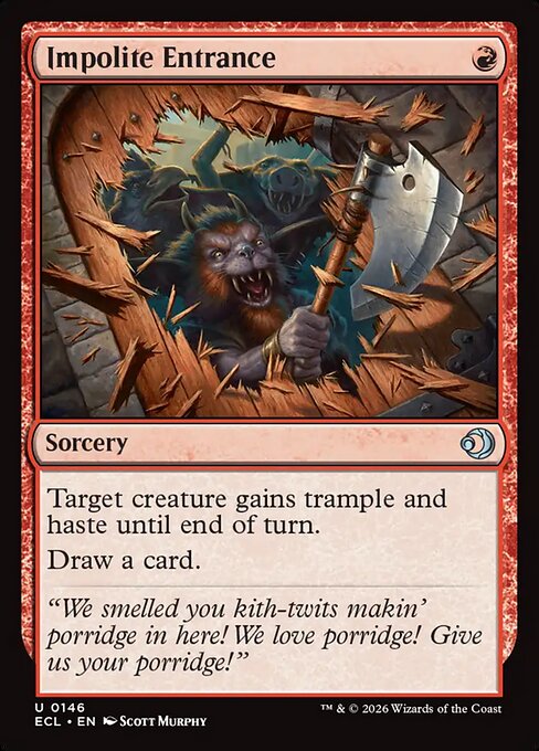 Impolite Entrance - Lorwyn Eclipsed #146 Magic: The Gathering card image