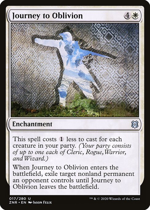 Journey to Oblivion Zendikar Rising Magic: The Gathering card image