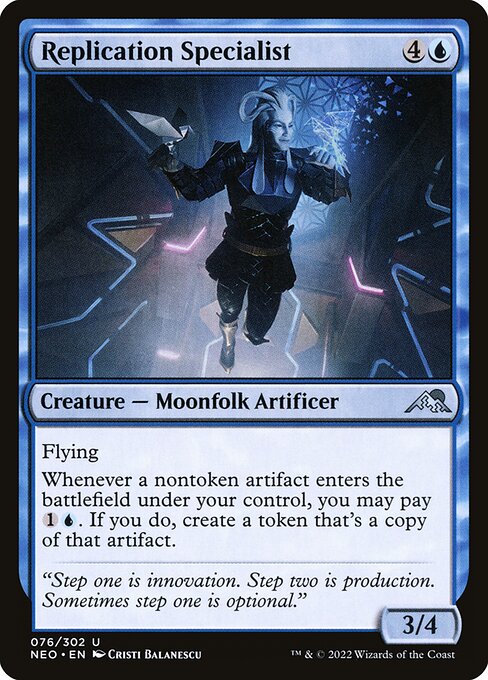Replication Specialist Kamigawa: Neon Dynasty Magic: The Gathering card image