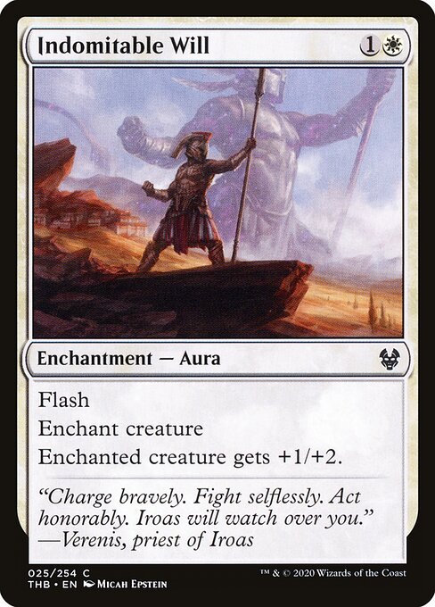 Indomitable Will Theros Beyond Death Magic: The Gathering card image