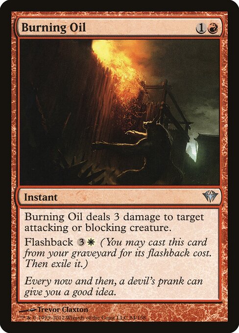 Burning Oil Dark Ascension Magic: The Gathering card image