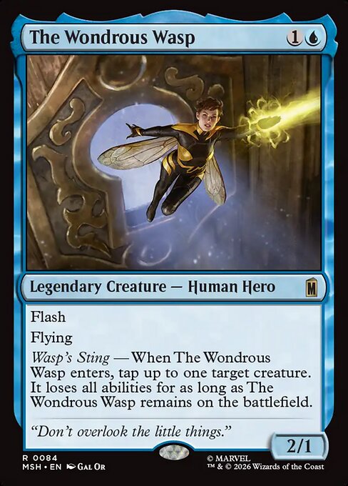 The Wondrous Wasp Marvel Super Heroes Magic: The Gathering card image