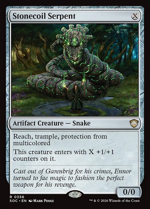 Stonecoil Serpent - Secrets of Strixhaven Commander #356