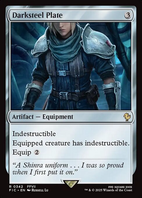 Darksteel Plate Final Fantasy Commander Magic: The Gathering card image