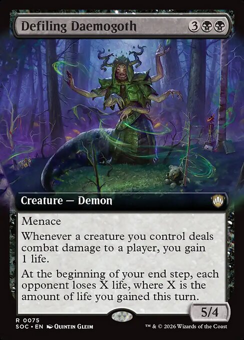 Defiling Daemogoth - Secrets of Strixhaven Commander #75
