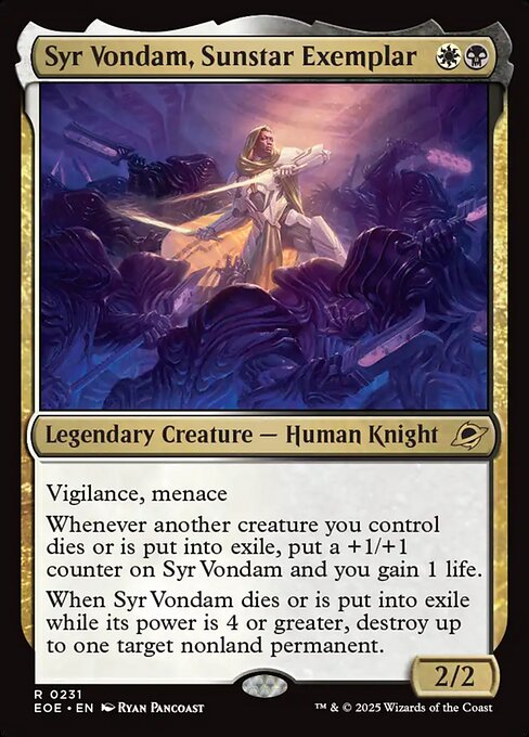 Syr Vondam, Sunstar Exemplar Edge of Eternities Magic: The Gathering card image