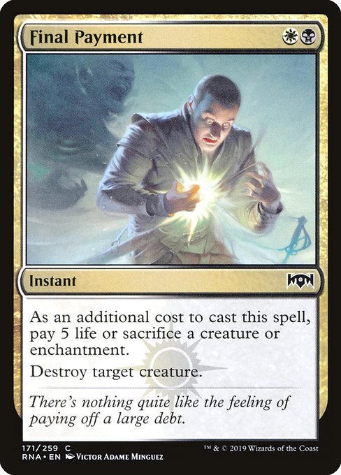 Final Payment - Ravnica Allegiance #171