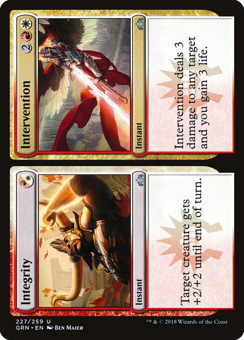 Integrity // Intervention Guilds of Ravnica Magic: The Gathering card image